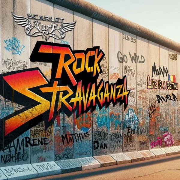 Rock-Stravaganza Album Cover - Scarlet Aura 2024