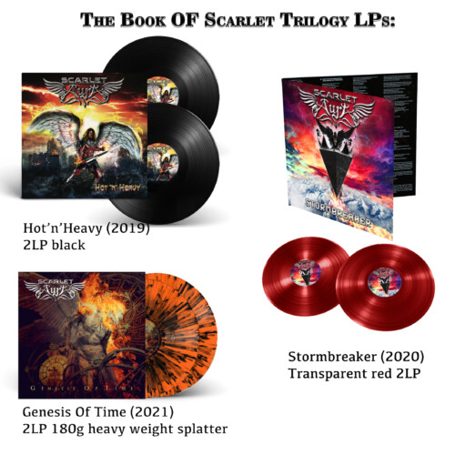 The Book of Scarlet Trilogy LPs